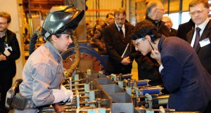 La ministre des Droits des femmes visite l'Usine Alstom du Creusot sur le thème de Egalité Professionnelle - Photo © Razak